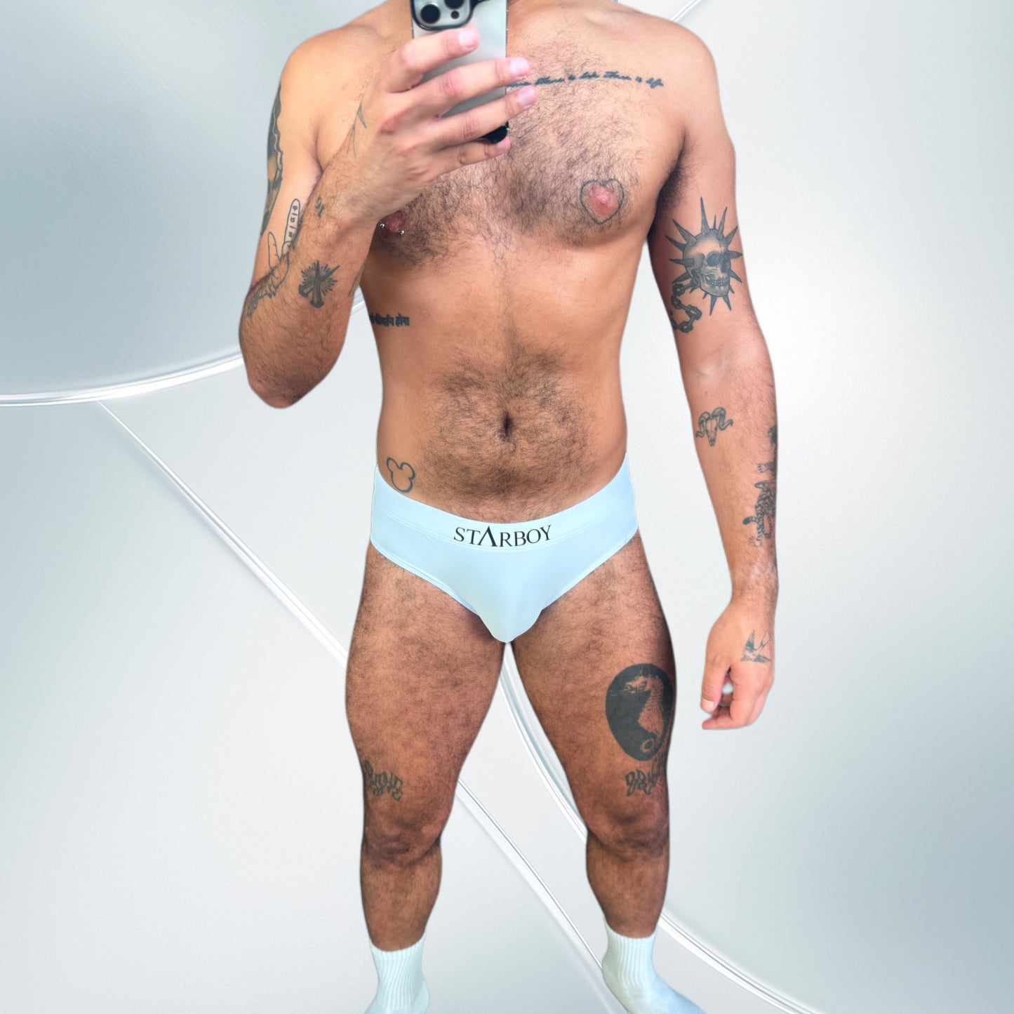 Ice White NEBULA Swim Brief